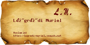 Légrádi Muriel névjegykártya